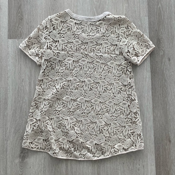 Wilfred Cream Guipure Lace Top - Picture 3 of 6